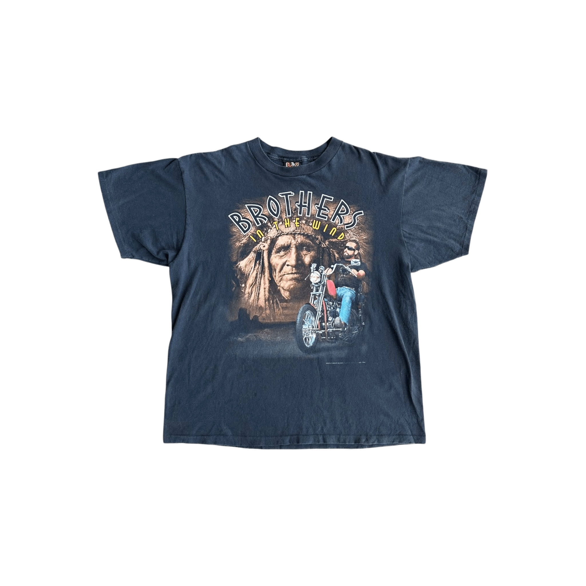 Vintage Black Brothers In The Wind Graphic T-Shirt - Morely TrendsVintage Type here:)