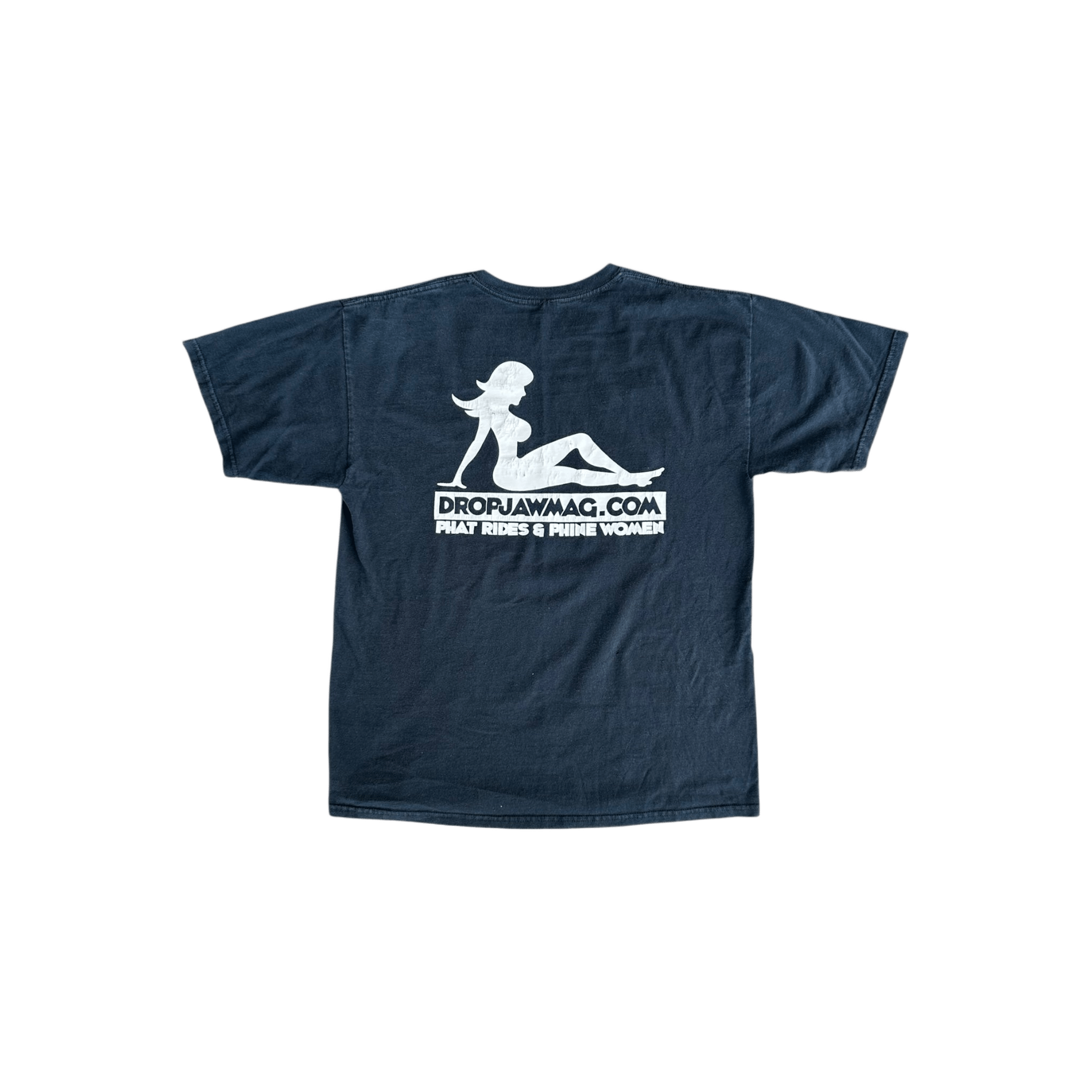 Vintage Black Drop Jaw Magazine Logo T-Shirt - Morely TrendsVintage Type here:)