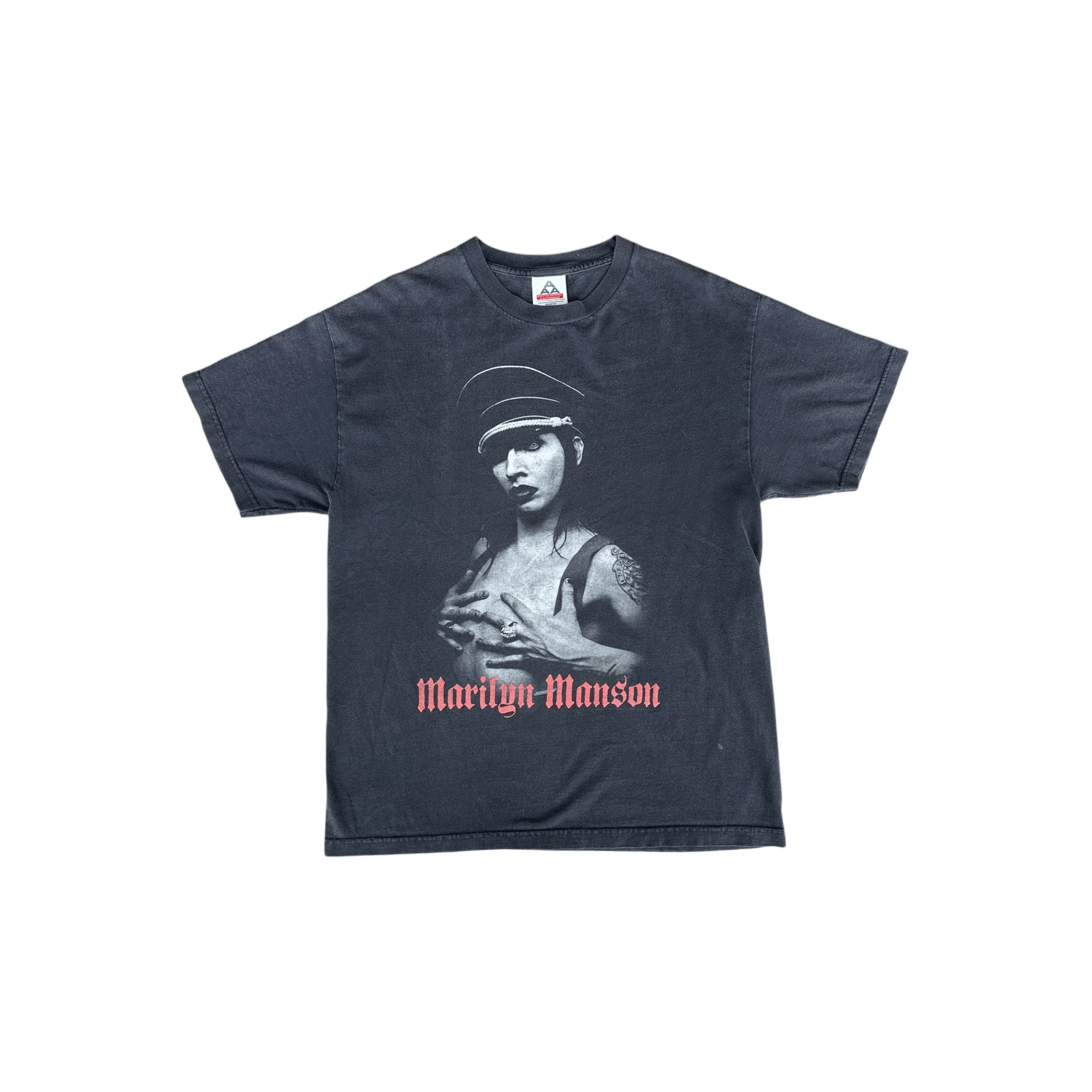 Vintage Black Marilyn Manson Graphic T-Shirt - Morely TrendsVintage Type here:)