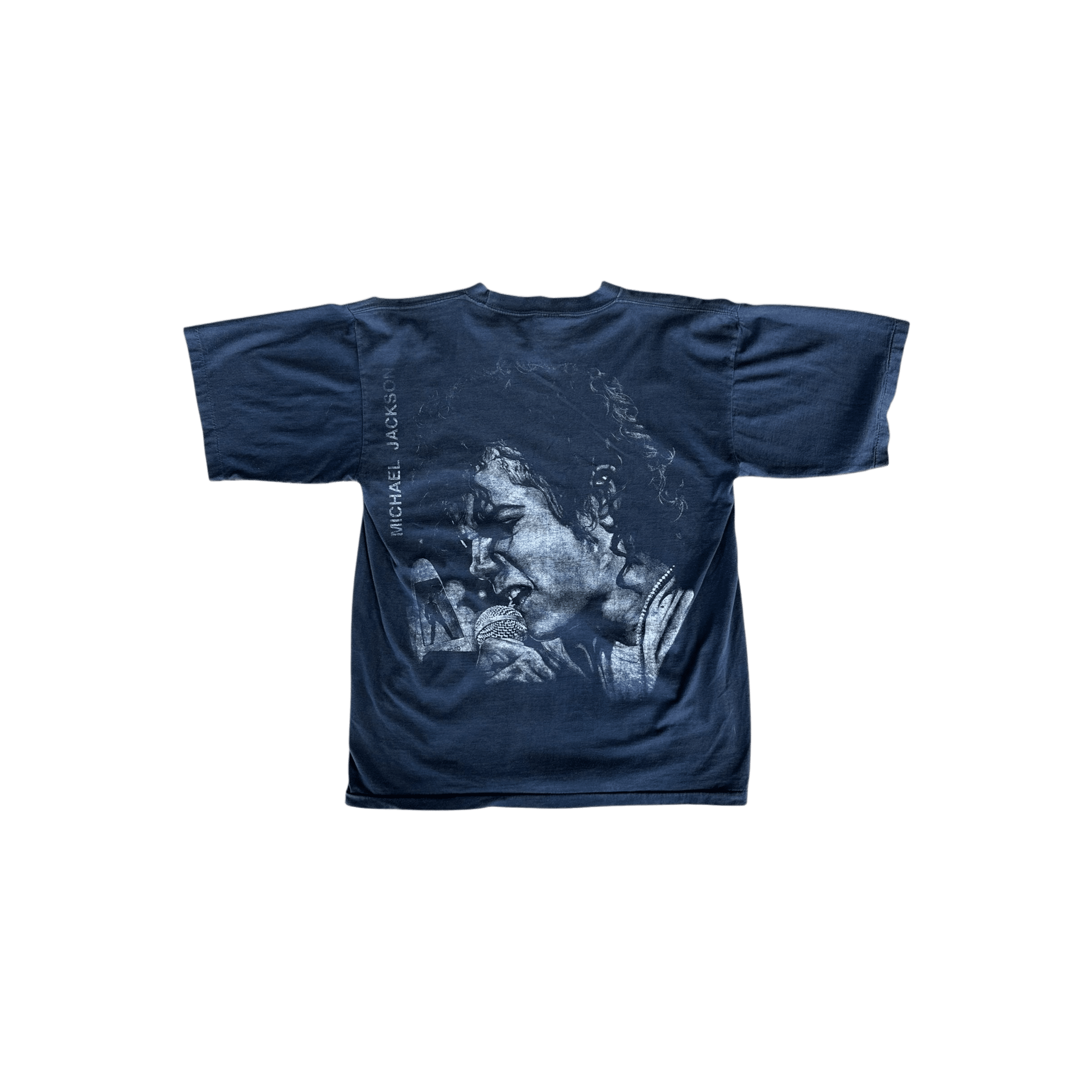 Vintage Black Michael Jackson The King of Pop Graphic T-Shirt - Morely TrendsVintage Type here:)