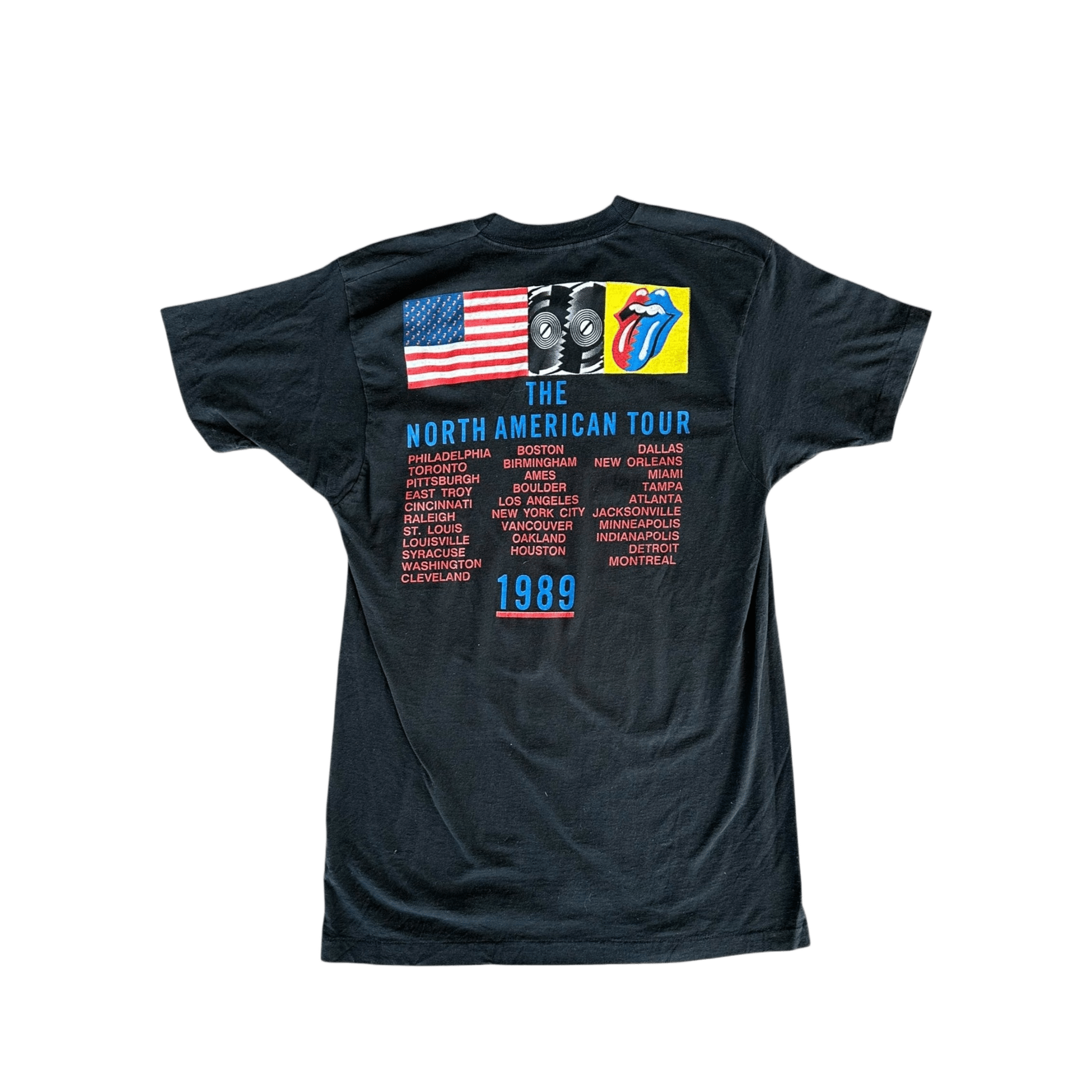 Vintage Black Rolling Stones The North American Tour T-Shirt - Morely TrendsVintage Type here:)