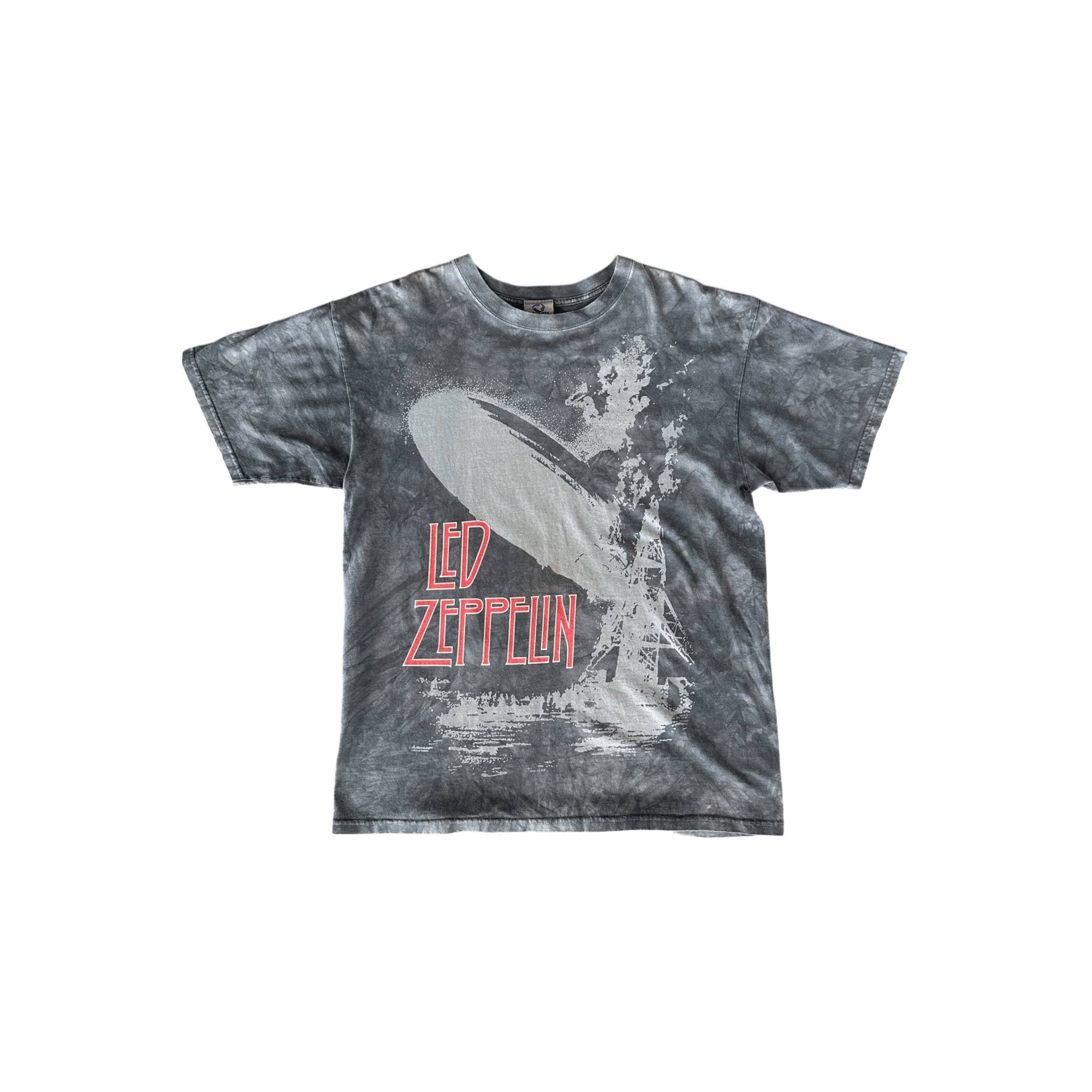 Vintage Grey Stone Dyed Led Zeppelin Graphic T-Shirt - Morely TrendsVintage Type here:)
