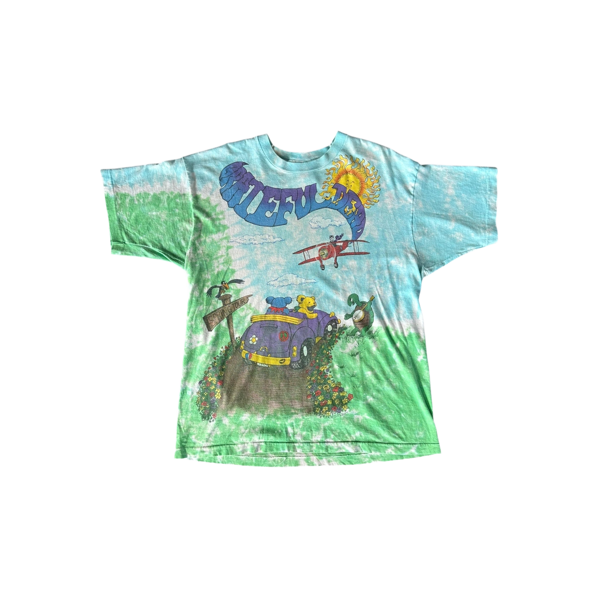 Vintage Tie - Dye Grateful Dead Spring Tour T-Shirt - Morely TrendsVintage Type here:)