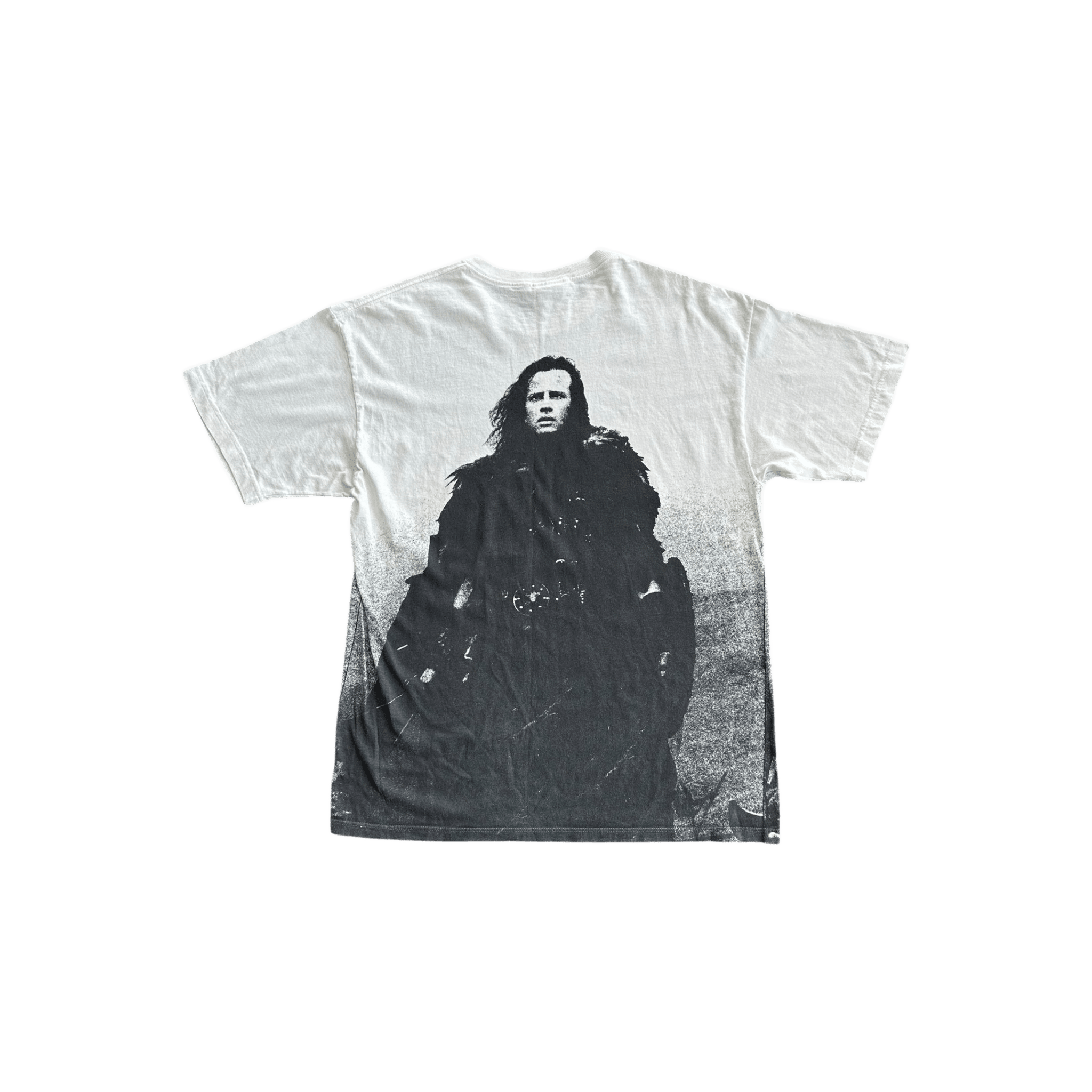 Vintage White Highlander Movie Promotion T-Shirt - Morely TrendsVintage Type here:)