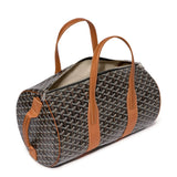 Goyard Barrel 40 Sports Bag Black Tan