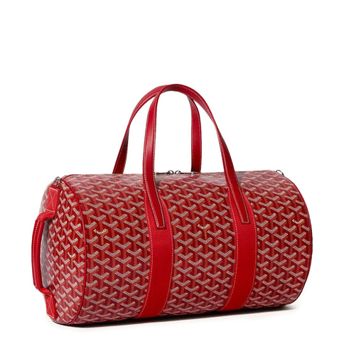 Front side view of Goyard Barrel 40 Sports Bag Red BARREL040TY02CL02P