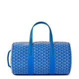 Front view of Goyard Barrel 40 Sports Bag Sky Blue BARREL040TY10CL10P