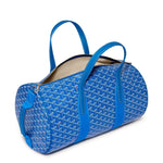 Side view of Goyard Barrel 40 Sports Bag Sky Blue BARREL040TY10CL10P