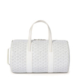 Front view of Goyard Barrel 40 Sports Bag White BARREL040TY50CL50P