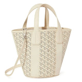 Front view of Goyard Belharra Sand PM Tote Bag BELHARPMLTY15CL15P
