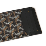 Detail view of Goyard Bourbon Zipped Black Card Holder BOURBOPMLTY01CL01P