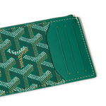 Detail view of Goyard Bourbon Zipped Green Card Holder BOURBOPMLTY01CL03P