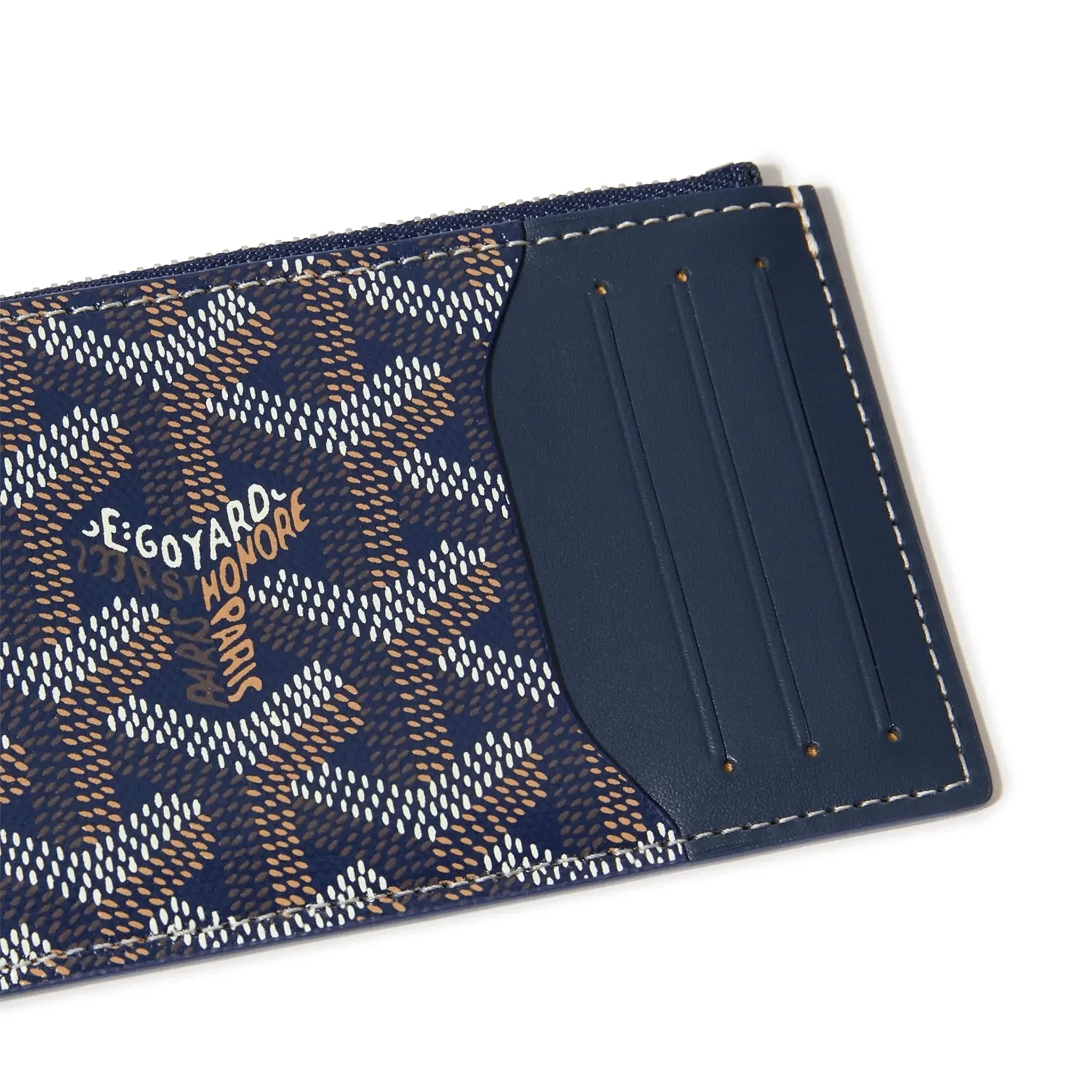 Goyard Bourbon Zipped Navy Blue Card Holder - Morely TrendsGoyard Type here:)