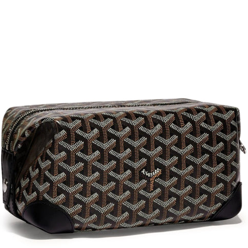 Image of Goyard Bowling 25 Black Toiletry Bag