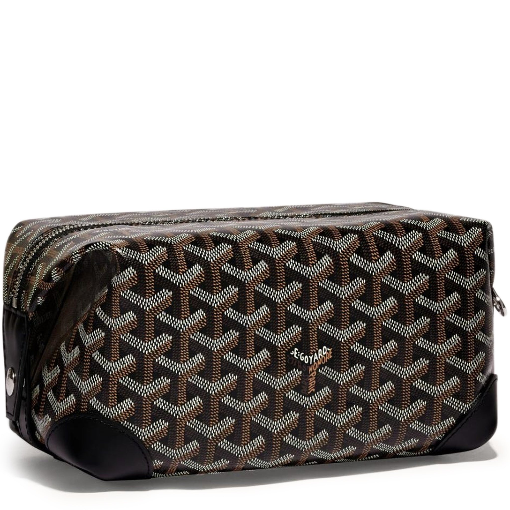BOWLING TOILETRY BAG 25 IN RED ORANGE GOYARDINE CANVAS AND CALFSKIN main image 0