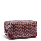 Front Side view of Goyard Bowling 25 Burgundy Toiletry Bag BOWLIN025TY33CL33P