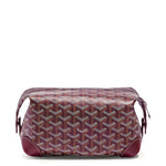 Front view of Goyard Bowling 25 Burgundy Toiletry Bag BOWLIN025TY33CL33P