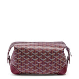 Front view of Goyard Bowling 25 Burgundy Toiletry Bag BOWLIN025TY33CL33P