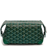 Front view of Goyard Bowling 25 Green Toiletry Bag BOWLIN025TY09CL09P