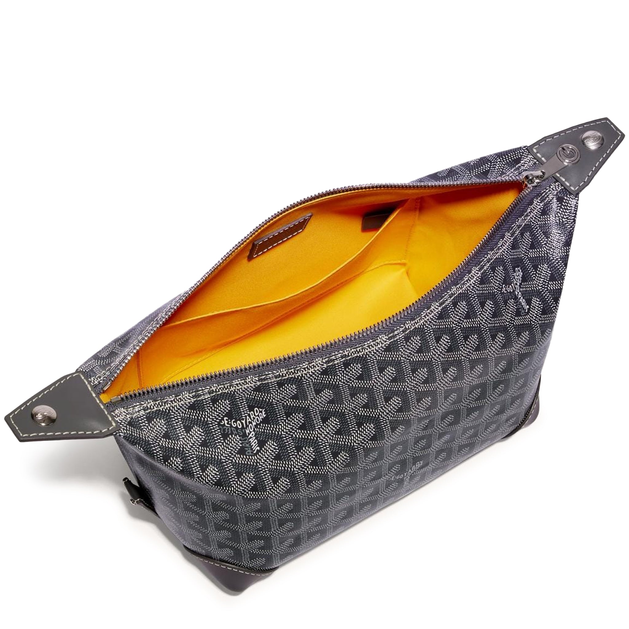 Image of Goyard Bowling 25 Grey Toiletry Bag