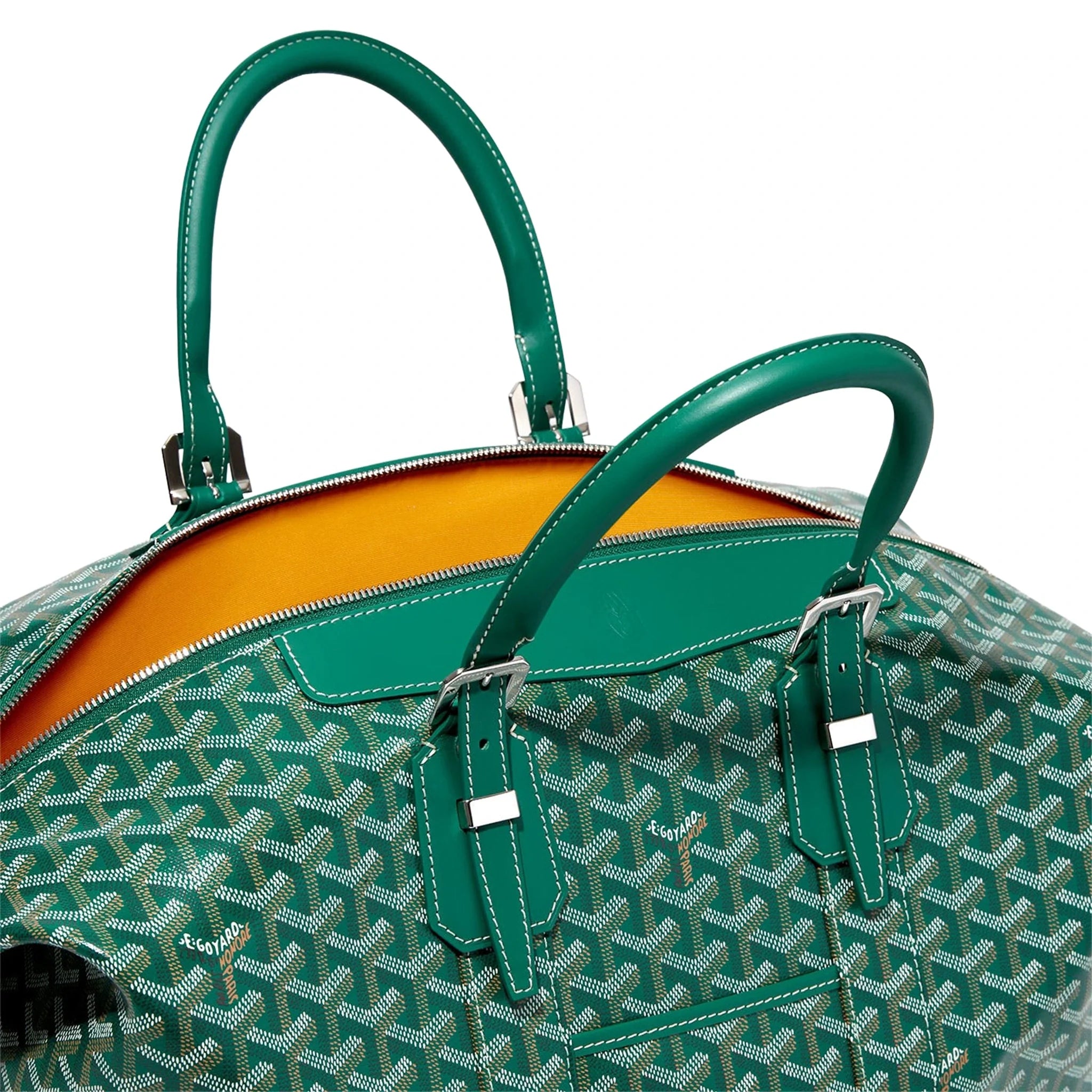 Handle open view of Goyard Bowling 45 Green Bag BOWLIN045TY09CL09P