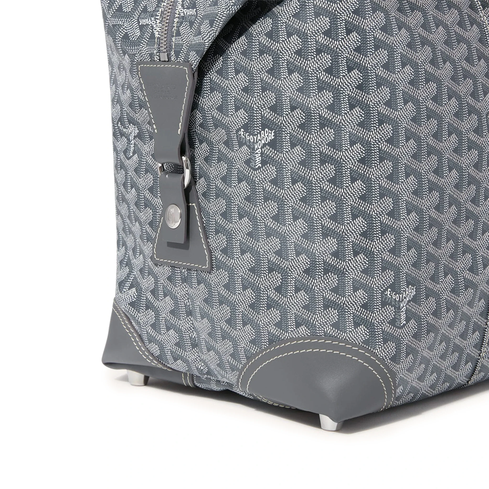 Detaikl view of Goyard Bowling 45 Grey Bag BOWLIN045TY51CL51P