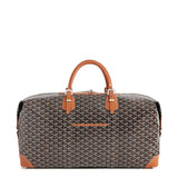 Front view of Goyard Bowling 55 Black Tan Bag BOWLIN055TY01CL03P