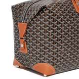 Side view of Goyard Bowling 55 Black Tan Bag BOWLIN055TY01CL03P