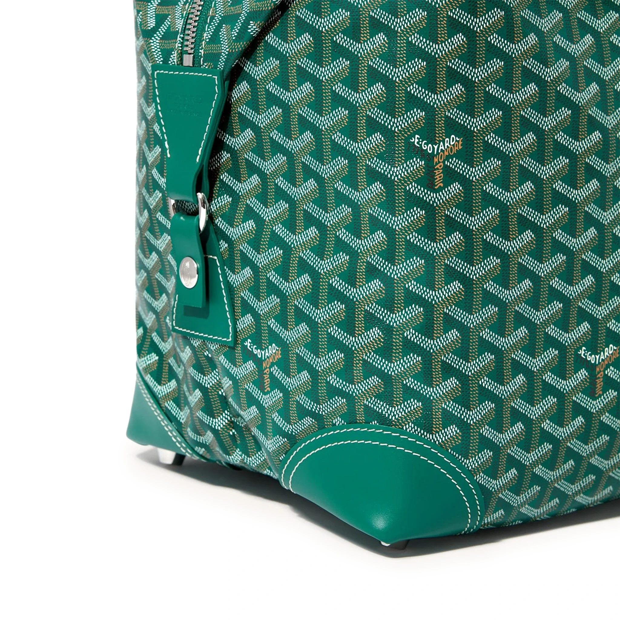 Detail view of Goyard Bowling 55 Green Bag CISALPMMLTY09CL09P