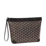 Front view of Goyard Conti Black Pouch CONTIPPMLTY09CL09P