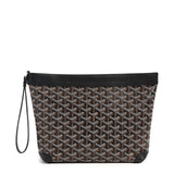 Front view of Goyard Conti Black Pouch CONTIPPMLTY09CL09P