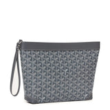 Front view of Goyard Conti Grey Pouch CONTIPPMLTY51CL51P