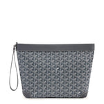 Front view of Goyard Conti Grey Pouch CONTIPPMLTY51CL51P