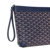 Side view of Goyard Conti Navy Blue Pouch CONTIPPMLTY12CL12P