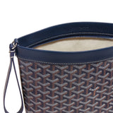 Top Zip view of Goyard Conti Navy Blue Pouch CONTIPPMLTY12CL12P