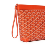 Side view of Goyard Conti Orange Pouch CONTIPPMLTY07CL07P