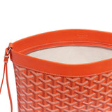 Top Zip view of Goyard Conti Orange Pouch CONTIPPMLTY07CL07P