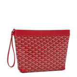 Front view of Goyard Conti Red Pouch CONTIPPMLTY02CL02P