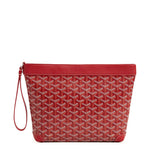 Front view of Goyard Conti Red Pouch CONTIPPMLTY02CL02P