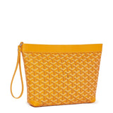 Front view of Goyard Conti Yellow Pouch CONTIPPMLTY08CL08P