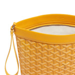 Top Zip view of Goyard Conti Yellow Pouch CONTIPPMLTY08CL08P