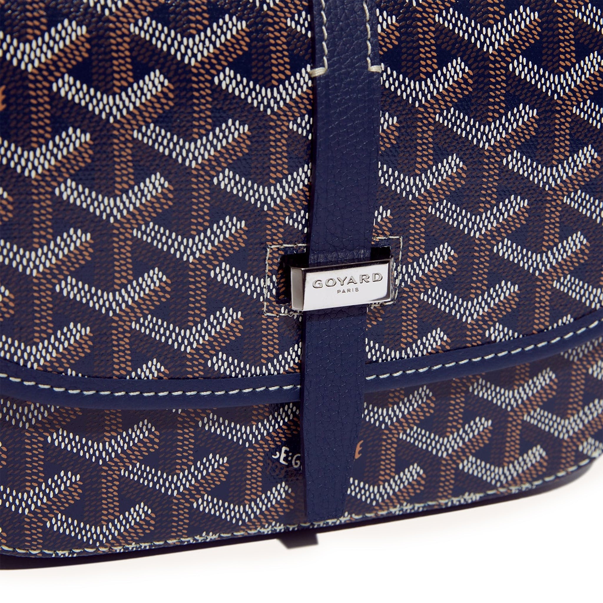 Image of Goyard Goyardine Belvedere II Navy PM Messenger Bag