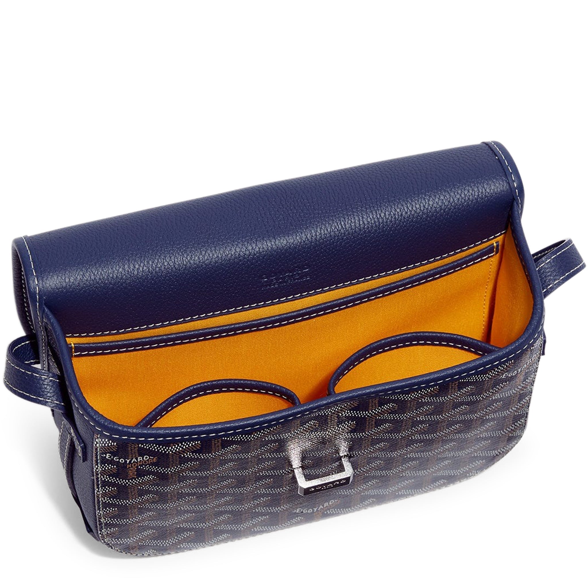 Image of Goyard Goyardine Belvedere II Navy PM Messenger Bag