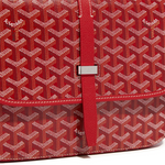 Detail view of Goyard Goyardine Belvedere II Red MM Messenger Bag BELVE3MMLTY02CG02P