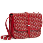 Front view of Goyard Goyardine Belvedere II Red MM Messenger Bag BELVE3MMLTY02CG02P