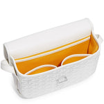 Open view of Goyard Goyardine Belvedere II White PM Messenger Bag BELVE3PMLTY50CG50P