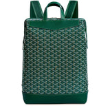 Front view of Goyard Green Cisalpin Backpack CISALPMMLTY09CL09P