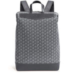 Front view of Goyard Grey Cisalpin Backpack CISALPMMLTY51CL51P