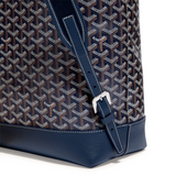 Detail view of Goyard Navy Blue Cisalpin Backpack