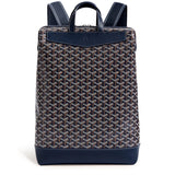 Front view of Goyard Navy Blue Cisalpin Backpack